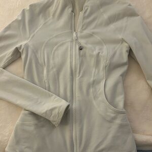 Women's white Lululemon full zip jacket